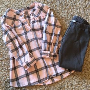 Girls tunic and legging set